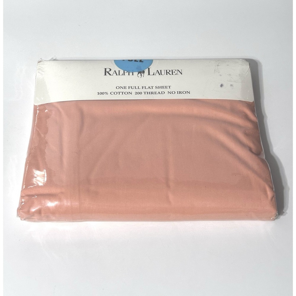 Vintage 90s Ralph Lauren Full Flat Sheet Cotton 200 Count NEW